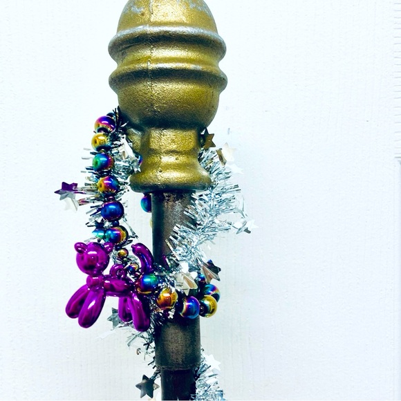 Purple Toyland Kitty Cat Balloon Stretch Bracelet - Picture 3 of 7